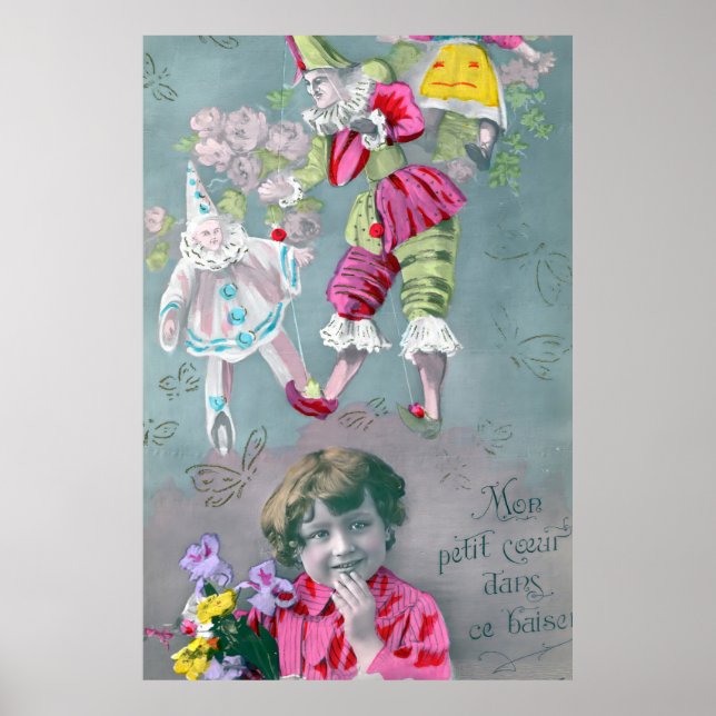 Poster Meu pequeno coração neste beijo (Frente)