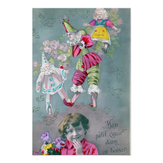 Pôster Meu pequeno coração neste beijo  (Frente)