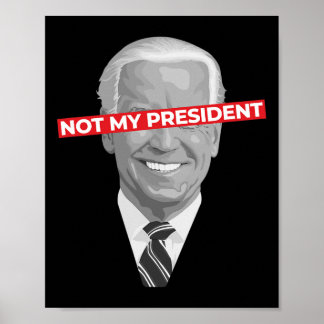 Poster Meu Presidente Não É Joe Biden - Pro Donald Trump