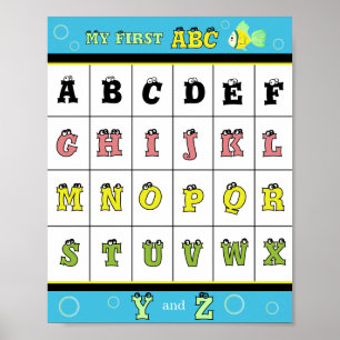 Poster Meu Primeiro ABC Peixe Dourado