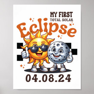 Poster Meu Primeiro Eclipse Solar Total Abril 8 2024 Todd