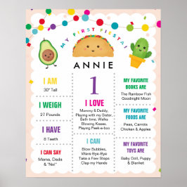 Poster Meu Primeiro Sinal De Jovem Fiesta De 1 Ano