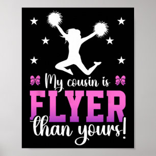 Poster Meu Primo É Flyer Primo Cheer De Uma Líder De Torc