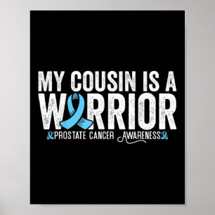 Poster Meu Primo É Um Guerreiro Conscientização do Câncer