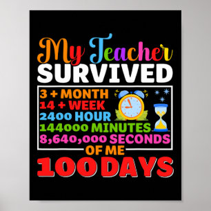 Poster Meu professor sobrevive 100 dias de minha diversão