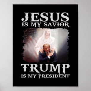 Poster Meu Salvador Trump É Meu Presidente 1