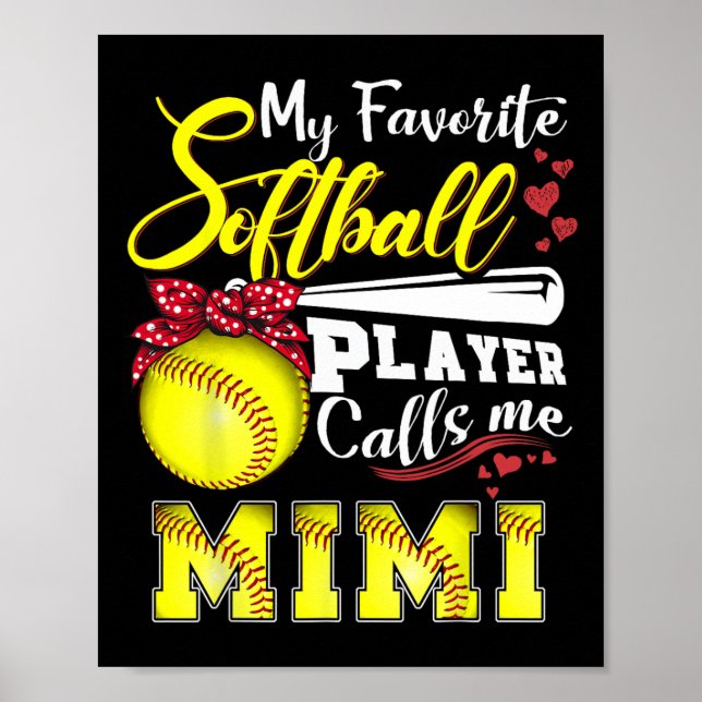 Poster Meu Softwar Favorito Me Chama Mãe De Mimi Tee (Frente)