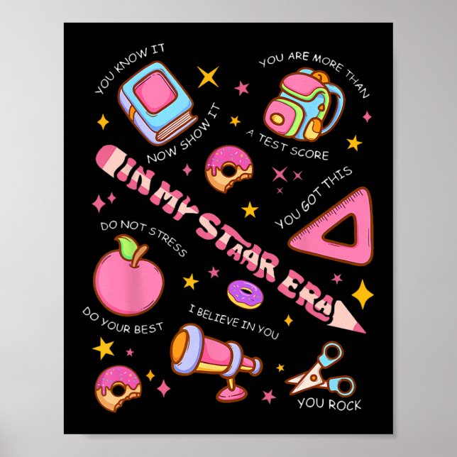 Poster Meu Teste Motivacional da Era Stato Dia de Teste E (Frente)