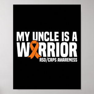 Poster Meu Tio É Um Guerreiro Laranja Fita Awaren