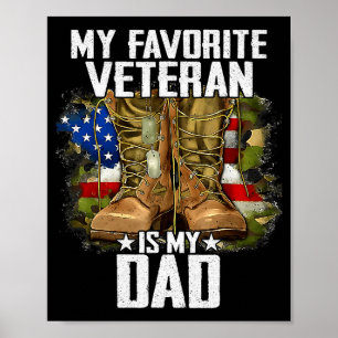 Poster Meu Veterano Favorito É Meu Pai Dia dos Veteranos