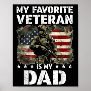 Poster Meu Veterano Favorito É Meu Pai Dia dos Veteranos