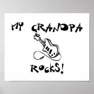 Pôster Meu vovô balança a guitarra