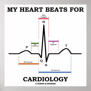 Pôster Meus batimentos cardíacos para a cardiologia