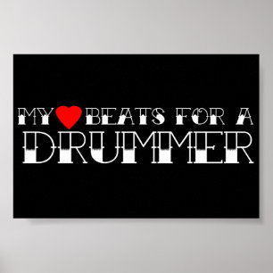 Poster Meus batimentos cardíacos para um baterista