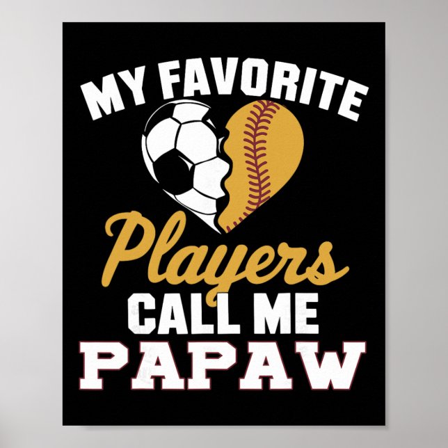 Poster Meus Jogadores de Futebol Americano Favoritos Me C (Frente)