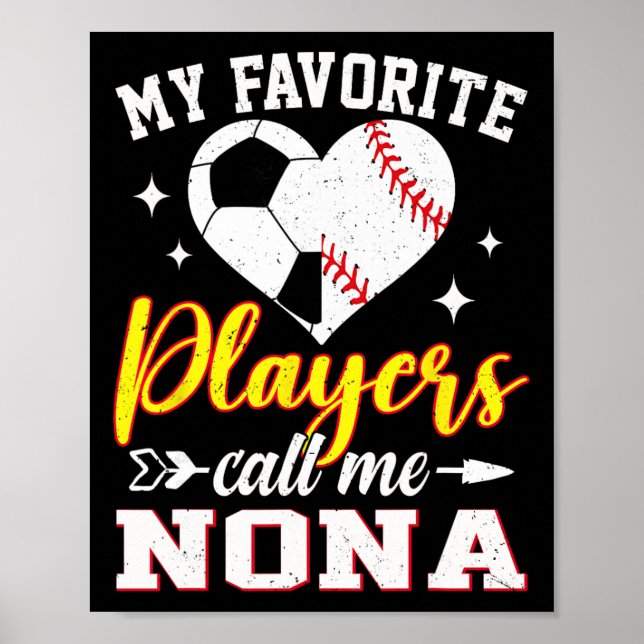 Poster Meus Jogadores de Futebol Americano Favoritos Me C (Frente)