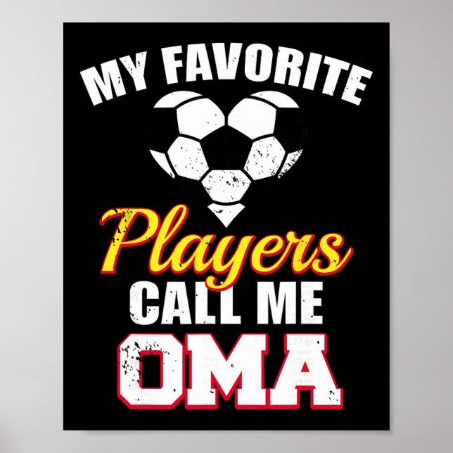 Poster Meus Jogadores Favoritos Me Chamam de Oma Divertid (Frente)