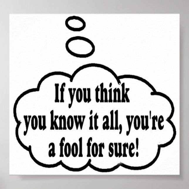 Poster Meus Pensamentos Exatamente! (Frente)