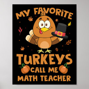 Poster Meus Perus Favoritos Me Chamam Professor de Matemá