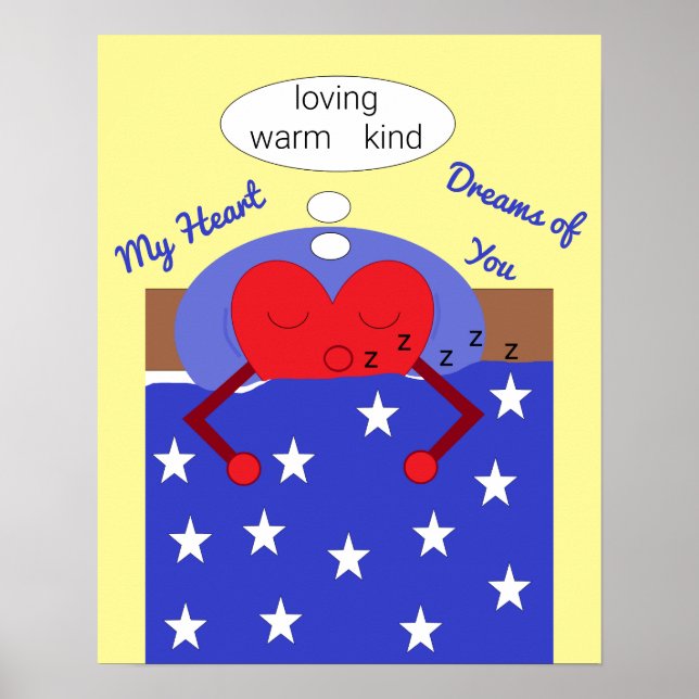 Poster Meus Sonhos Cardíacos de Você: (Frente)