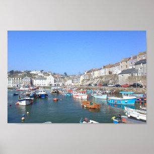 Poster Mevagissey em Cornualha