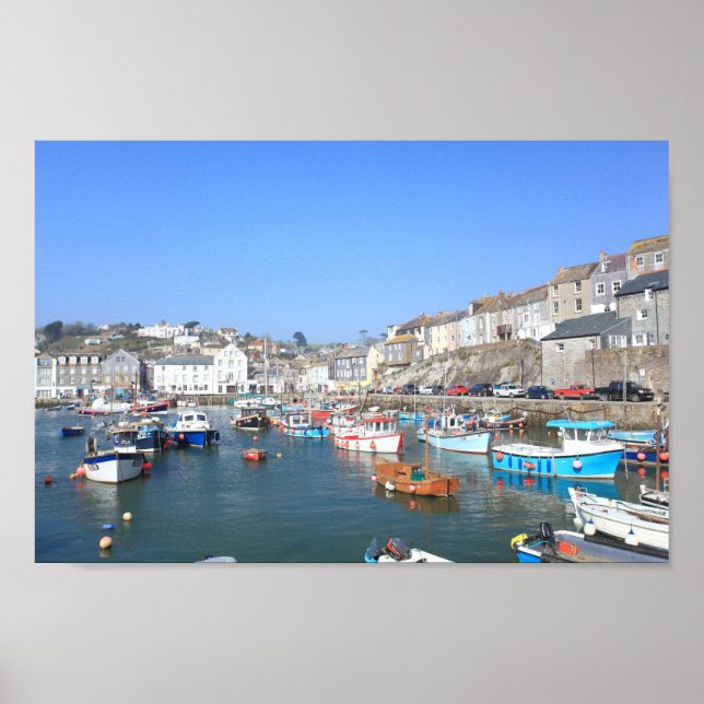 Poster Mevagissey em Cornwall (Frente)