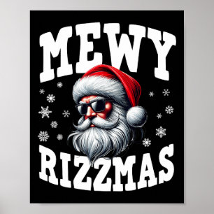 Poster Mewy Rizzmas Crianças Adolescentes Engraçados Feli