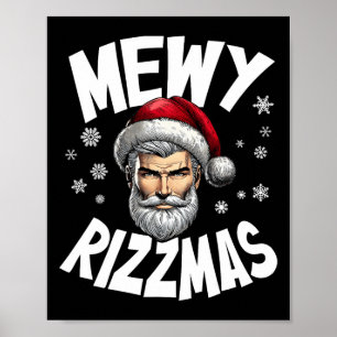 Poster Mewy Rizzmas Crianças Adolescentes Engraçados Feli