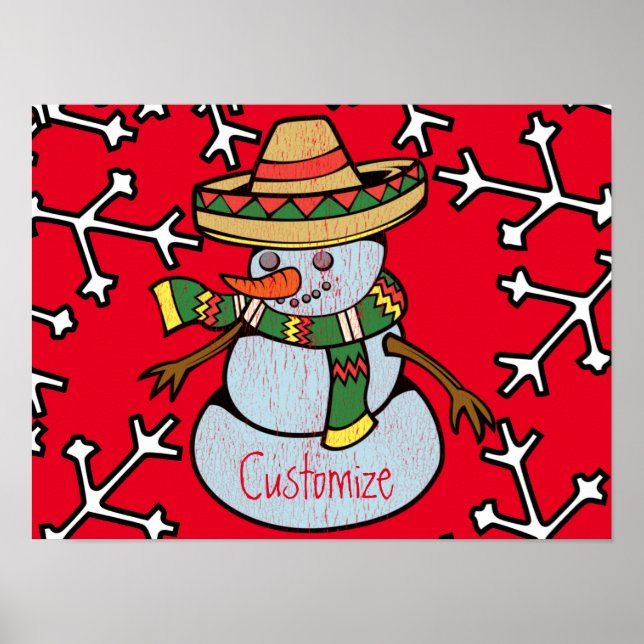 Poster Mexican Sombrero Santa Thunder_Cove (Frente)