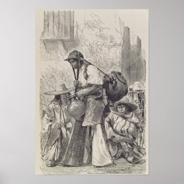 Pôster Mexican Water-Carrier (Frente)