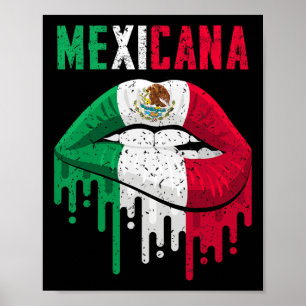 Poster Mexicana Saqueia Garota Menina Bebê Mexicano