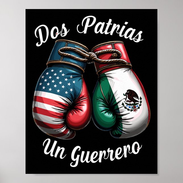 Poster Mexicano Boxing Dos Patrias Un Guerrero (Frente)