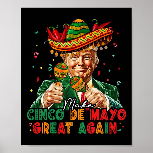 Poster Mexicano Faça Cinco De Maio Grande Novamente Diver (Frente)