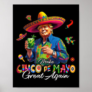 Poster Mexicano Faça O Cinco De Mayo Grande Novamente Eng