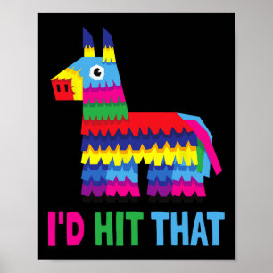 Poster Mexicano Fiesta, eu atingiria aquela engraçada cin