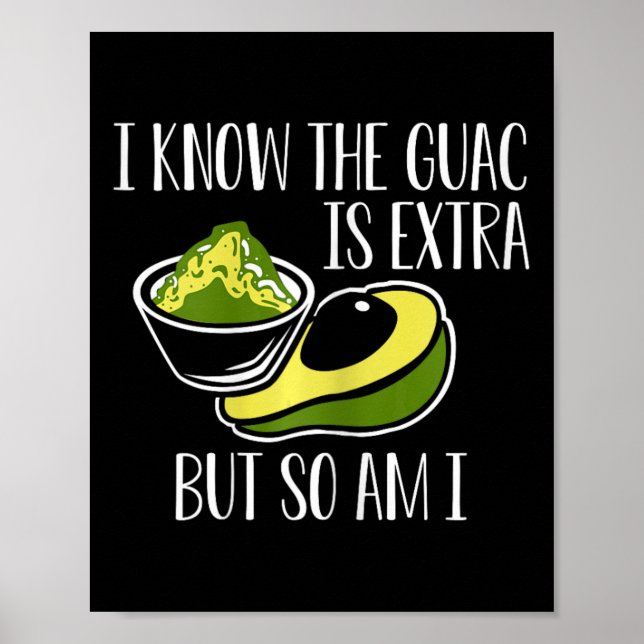 Poster Mexicano Guacamole Avocado Cinco De Mayo (Frente)
