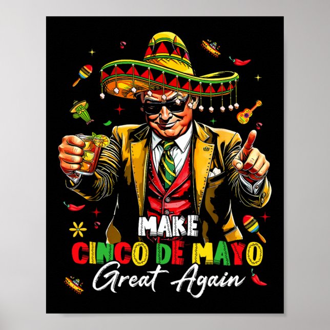 Poster Mexicano Torne Excelente Cinco De Mayo Novamente E (Frente)
