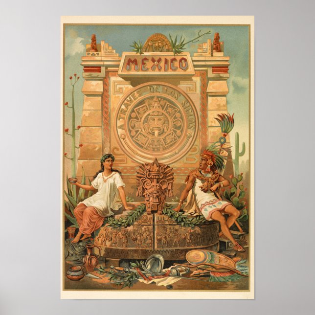 Poster México a través de los siglos (Frente)