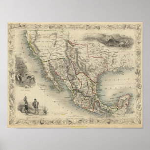 Poster México, Califórnia e Texas