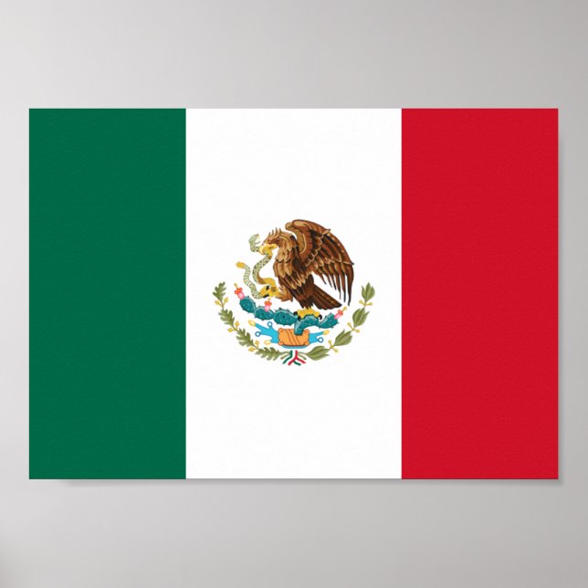 Pôster Mexico Flag (Frente)