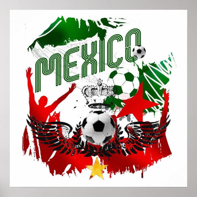 Pôster México Grunge Stunning trabalho de arte presentes  (Frente)