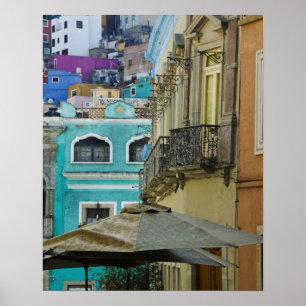 Poster México, Guanajuato. Sortidos densamente embalados