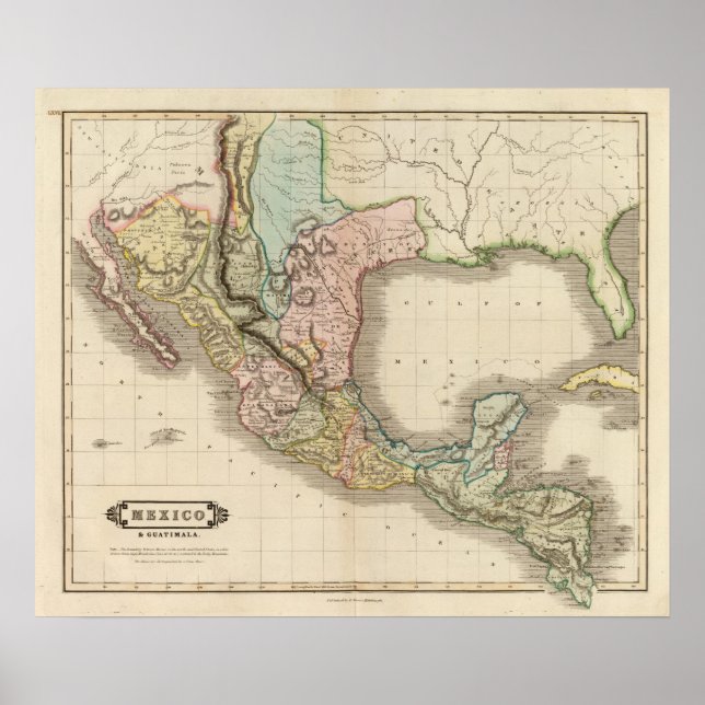 Pôster Mexico, Guatemala (Frente)