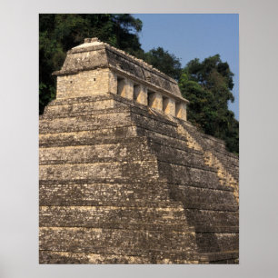 Pôster México, província de Chiapas, Palenque. Templo d