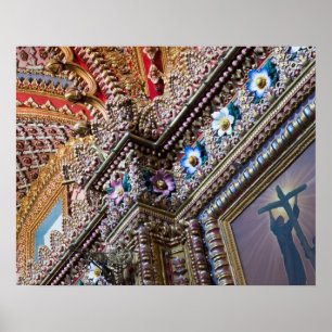 Pôster México, Querétaro. Detalhe do interior de uma orna