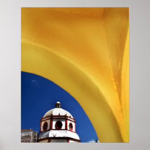 Pôster México, San Miguel de Allende. A Igreja foi criad