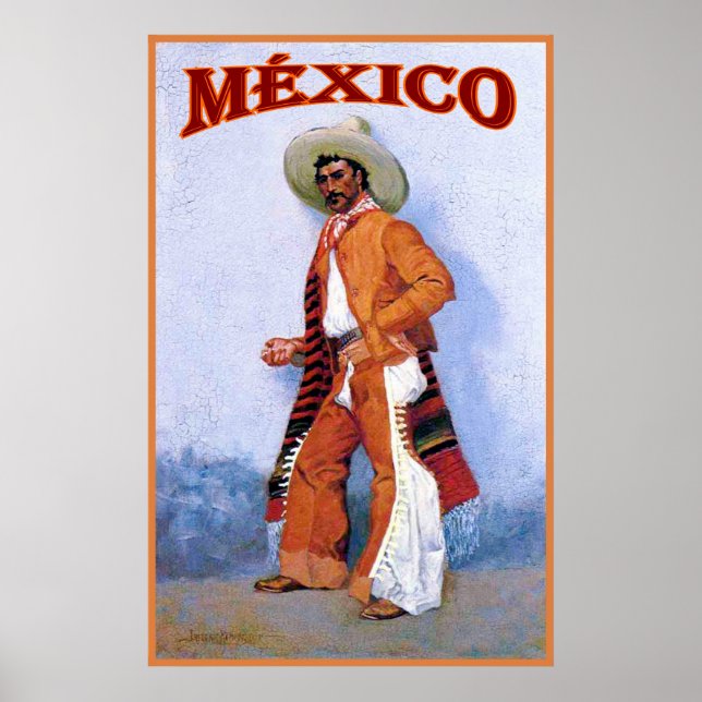 Poster México ~ Viagens vintage (Frente)