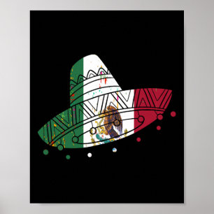 Poster México: Vintage do Orgulho da Bandeira mexicana Ha
