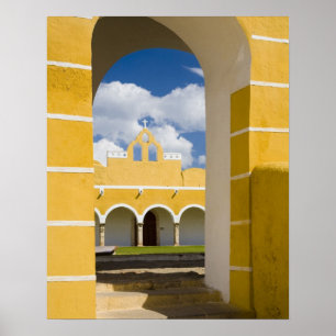 Poster México, Yucatán, Izamal. Convento Franciscano 2