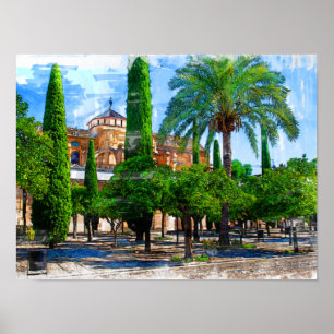 Poster Mezquita Catedral de Córdoba - A Espanha Real